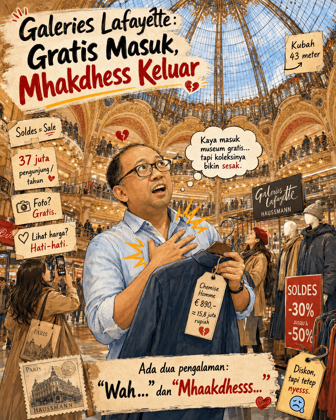Galeries Lafayette: Gratis Masuk, Mhakdhess Keluar