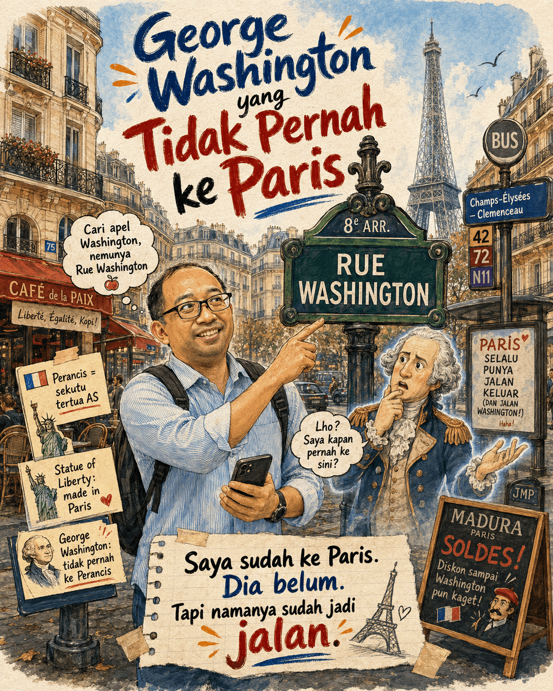 George Washington yang Tidak Pernah ke Paris