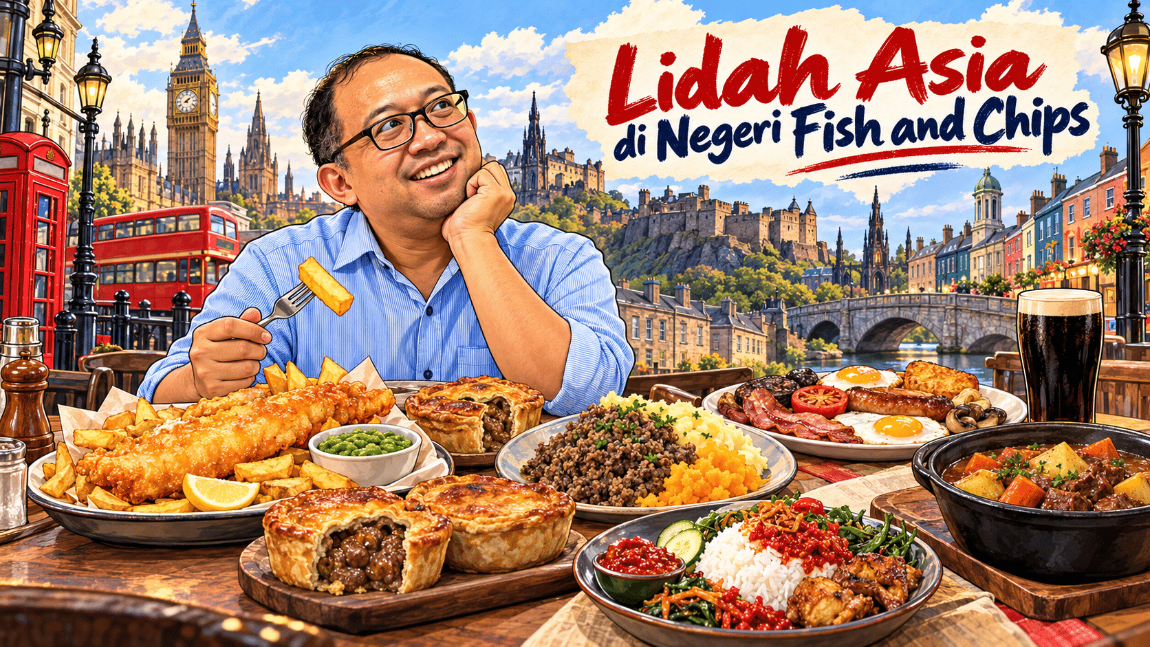 Lidah Asia di Negeri Fish and Chips